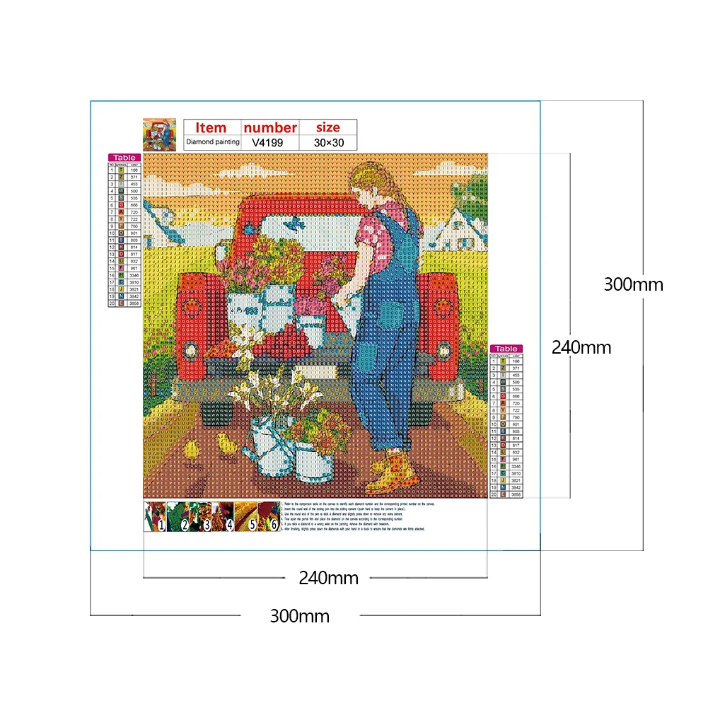 Full Round Diamond Painting 30*30cm - Floats