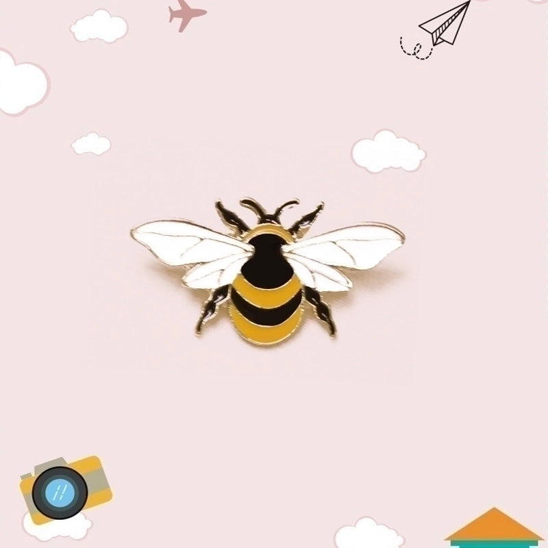 5 Pieces Cute Pin Geometric Rainbow Heart Shape Alloy Enamel Women’S Brooches