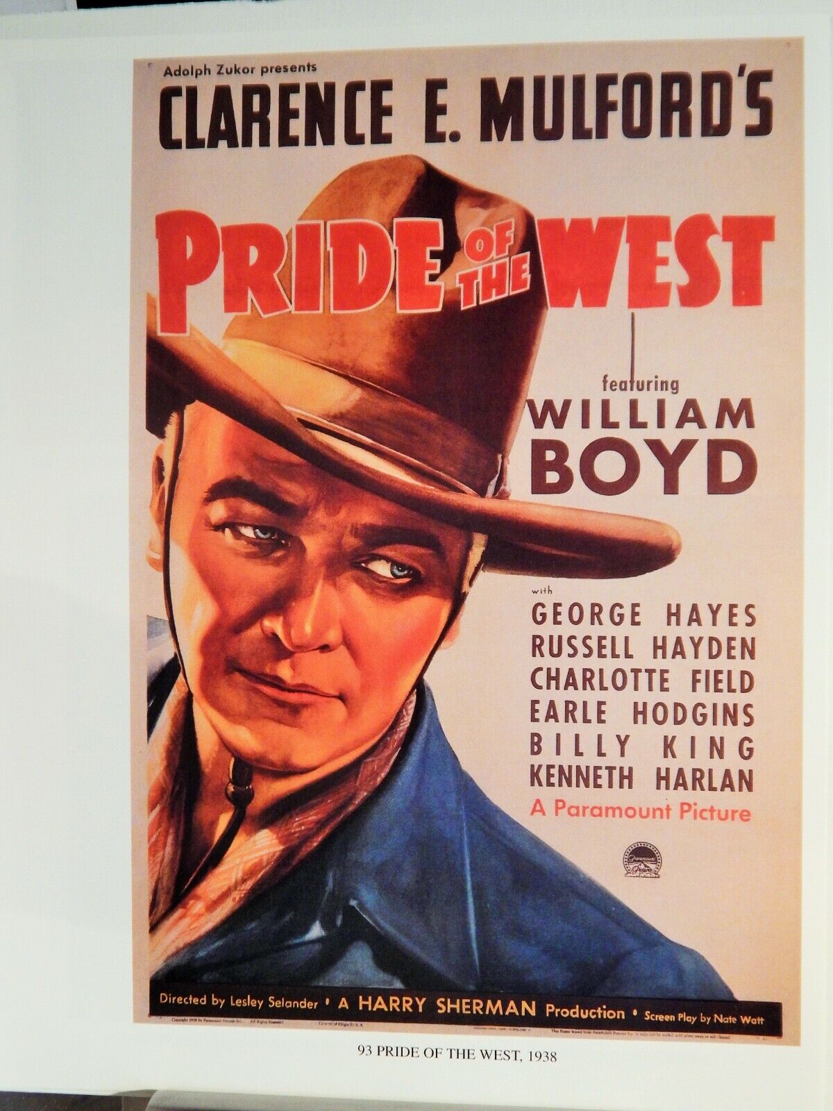 PRIDE OF THE WEST / LONE RANGER MOVIE POSTER Photo Poster painting HI-DEF(1998 reprint)