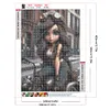 >SALE<5D DIY Full Round Drill Diamond Painting Girl Kit Home Decor Art Craft 30x40cm