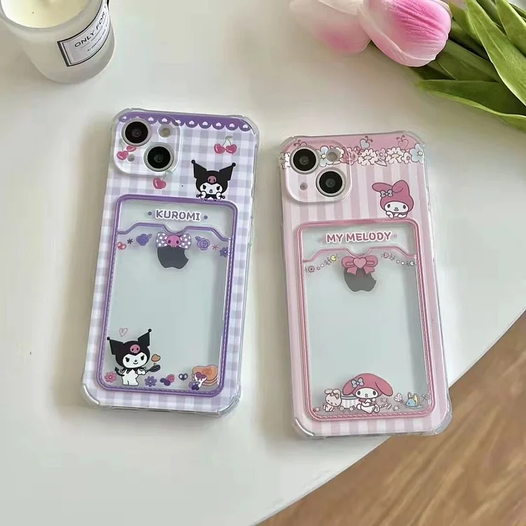 For iphone 6 6s Plus Case Kuromi Melody Phone Cover Anime Sanrio