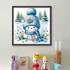 (Multi-Style) Cute Snowman-18CT Stamped Cross Stitch 30*30cm/11.81*11.81in tapestrymarket