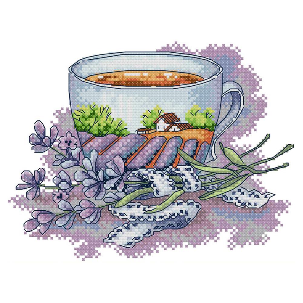 

Teacup - Cross Stitch - 27x22cm, 501 Original