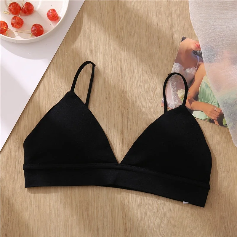 FINETOO Women Crop Tops Tube Top Female Seamless Underwear Streetwear Backless Camis Lingerie Crop Tops S-L Girls Tank Bralette