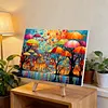 Umbrella Town-Framed oil painting by numbers 40*30CM