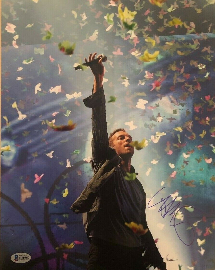 Chris Martin signed autographed 11x14 Photo Poster painting Coldplay Beckett Authentication COA