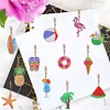 >SALE<Summer Day Series DIY Keychain Double Side Special Shaped Gift for Kids (#7)