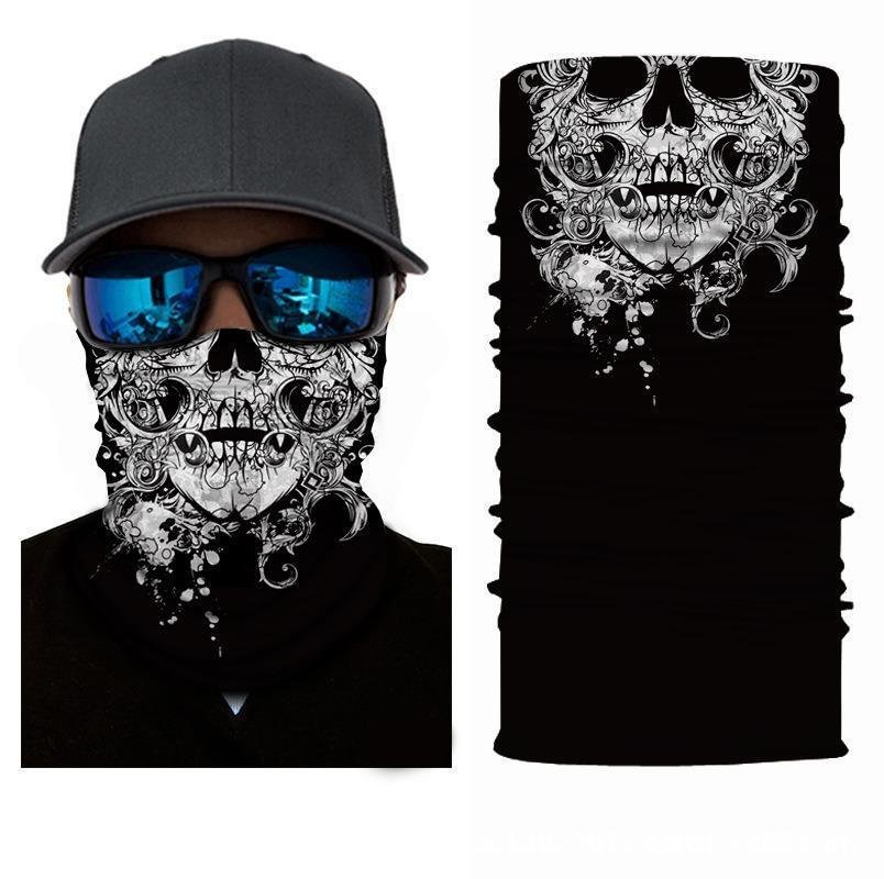 Stretchable and Seamless Cool Skulls Face Mask Neck Gaiter