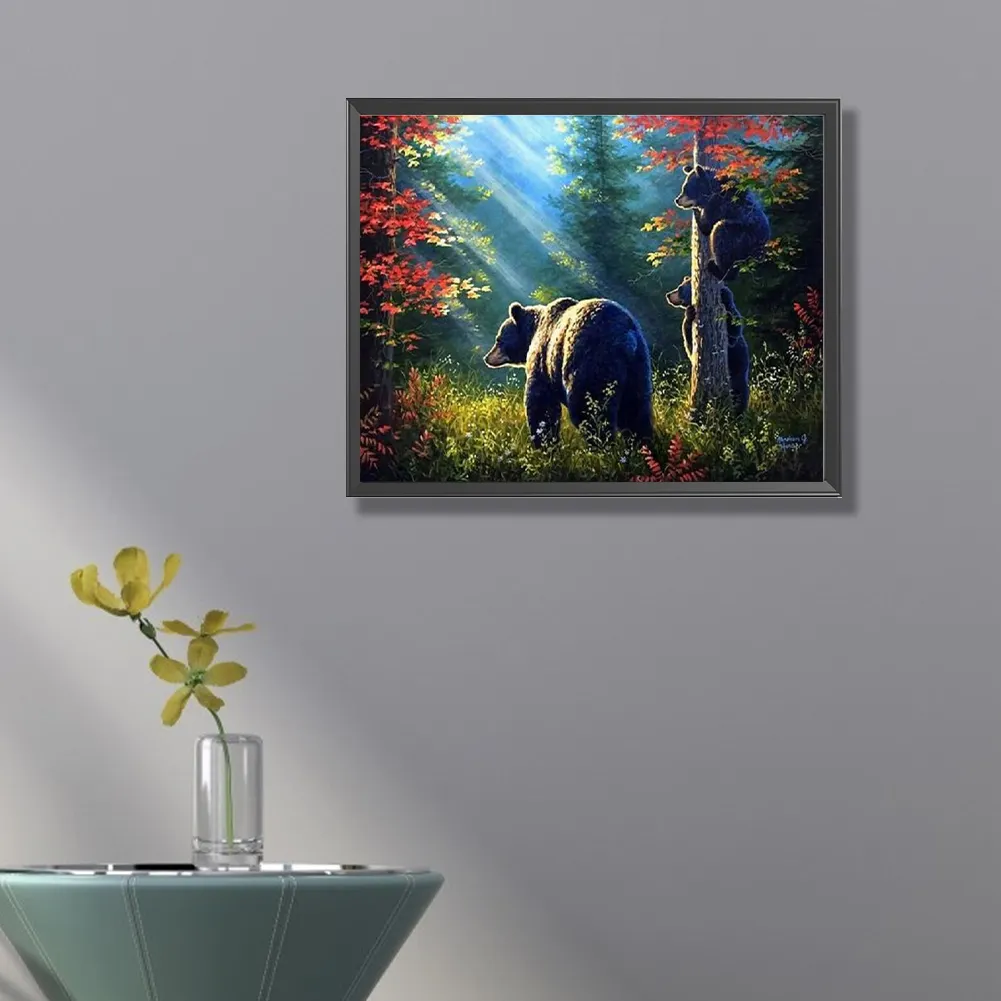 Diamond Painting - Full Square Drill - Brown Bear(Canvas|50*40cm)