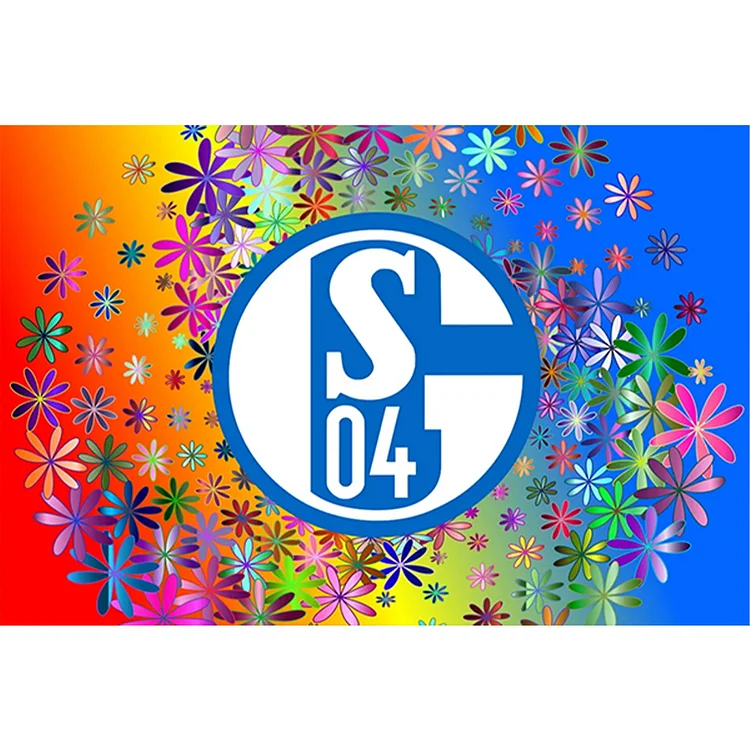 Schalke Logo - Full Round - Diamond Painting (60*40cm)