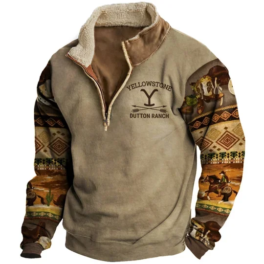 Yellowstone Dutton Ranch Cowboy Men's Hoodie  dba5