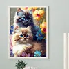 Cats Nature-Full Round Diamond Painting 30*40CM