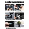 F402 Car Truck Fan with Suction Cup USB Powered 3-Speed Dashboard Desk Fan