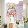 Diamond Painting Acrylic Single Side Drill Easter Rabbit Pendant For Home Garden Decor