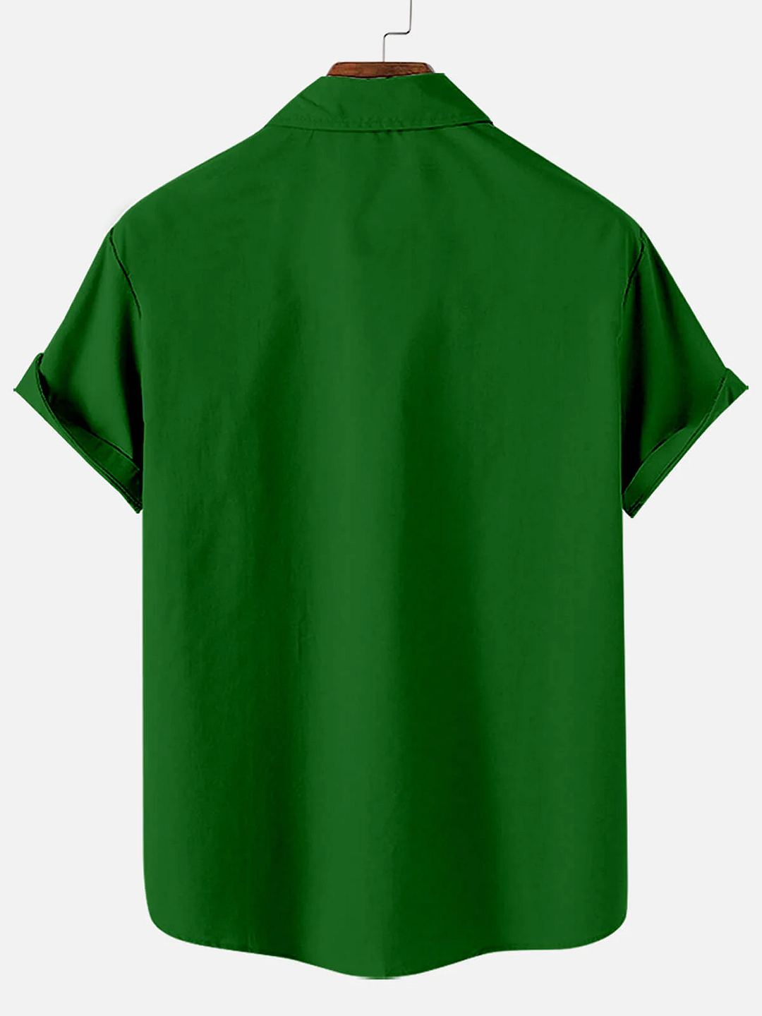 Men's St. Patrick's Day Good Luck Striped Print Short Sleeve Shirt