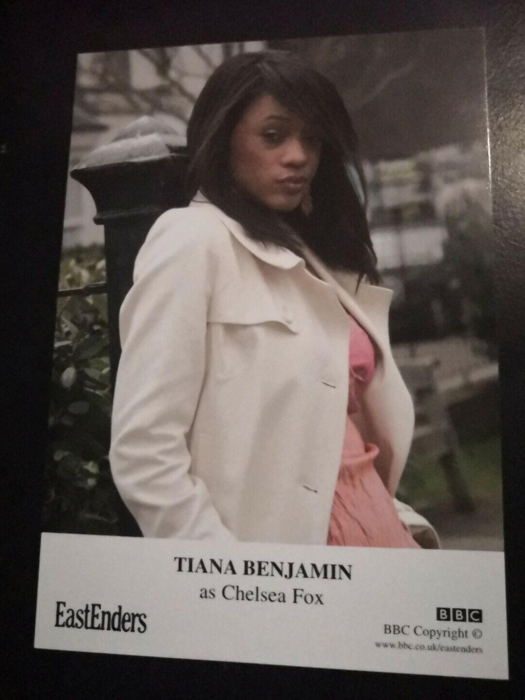 EASTENDERS UNSIGNED CAST CARD OF TIANA BENJAMIN