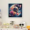Rose Skull-11CT Stamped Cross Stitch 40*40cm/15.75*15.75in tapestrymarket