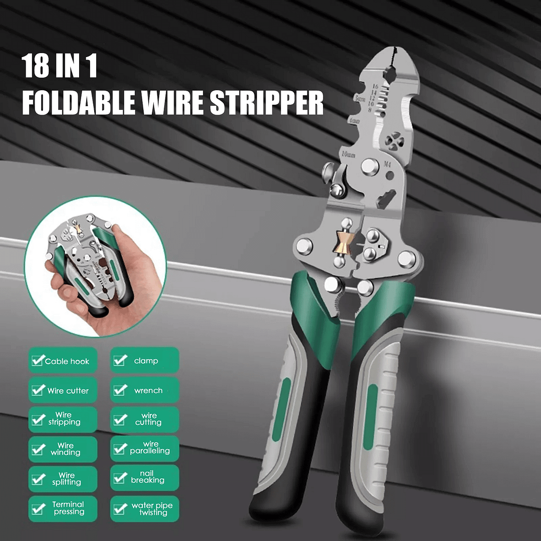 ✨This Week's Special Price $19.99💥 Multifunctional Folding Wire Stripper 🔧 