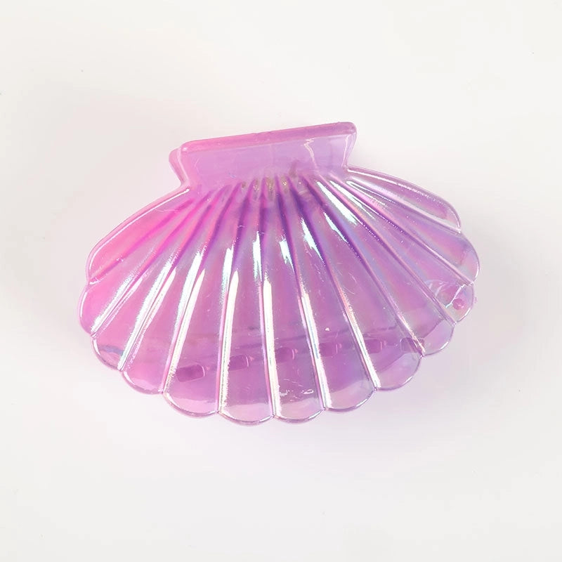 Casual Elegant Lady Women’s Shell Plastic Plating Hair Claws