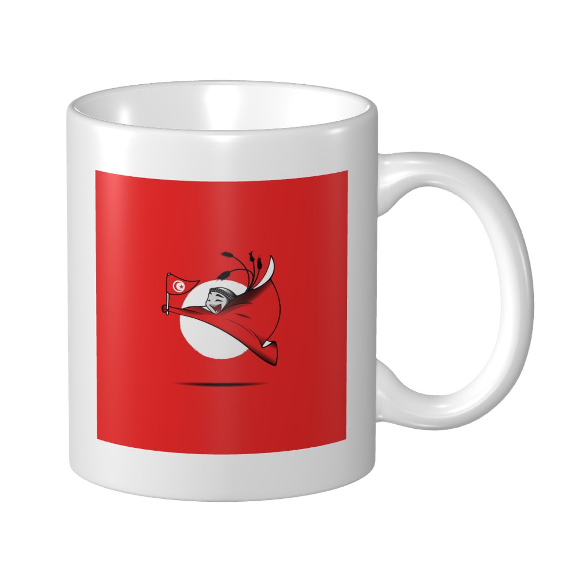 Tunisia World Cup 2022 Mascot Ceramic Mug
