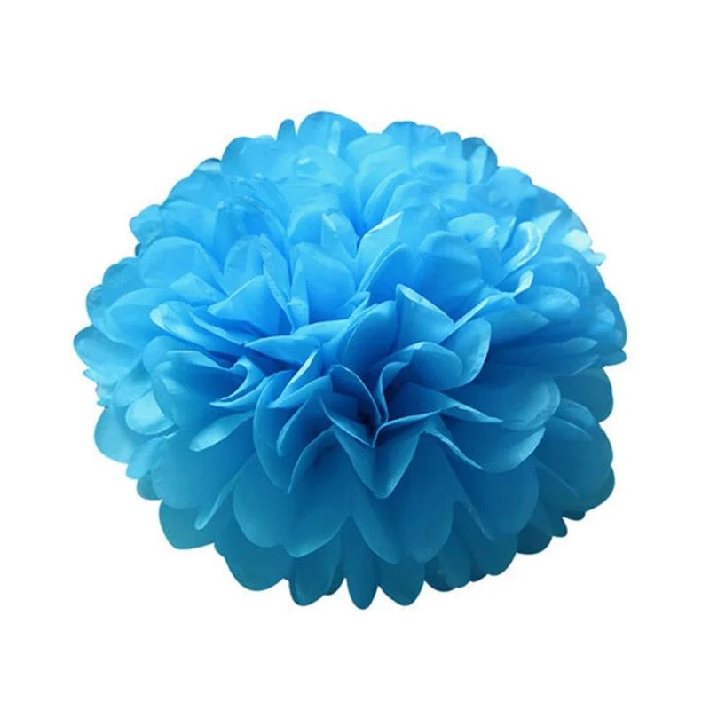 5pcs Tissue Paper Pompoms Wedding Decorative Paper Flowers Ball Baby Shower Birthday Party Decoration paper pom poms