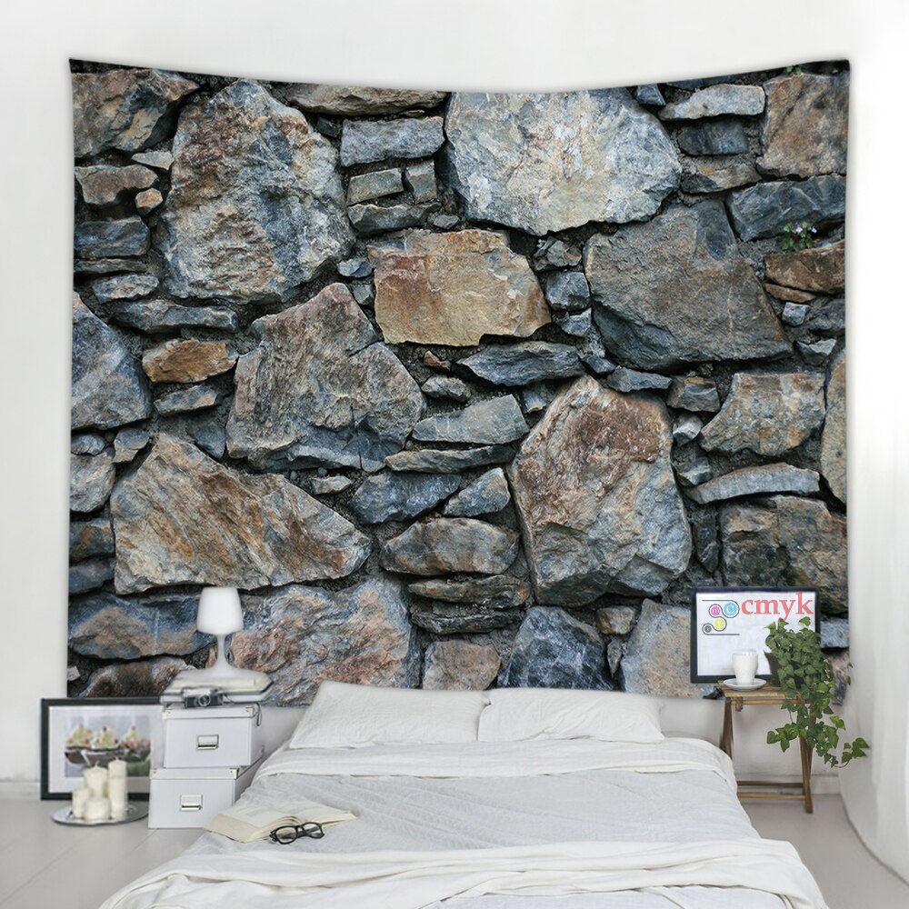 

Wall Tapestry - 3D Printed Brick Stone-150*130cm, 501 Original