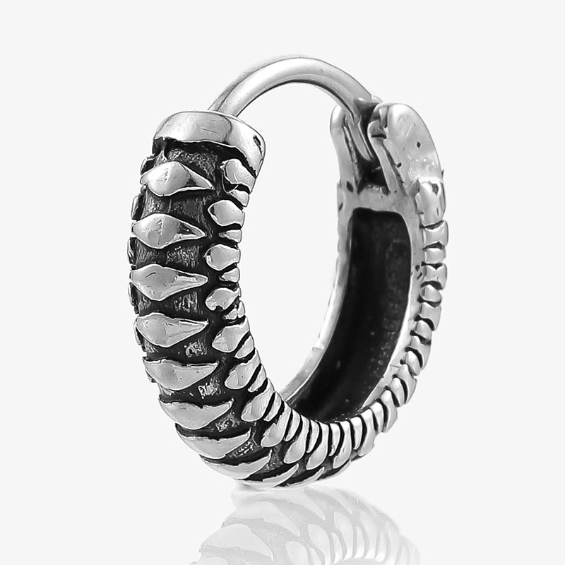 1 Pair Halloween Gothic Vintage Style Rose Twist Polishing 316L Stainless Steel Earrings