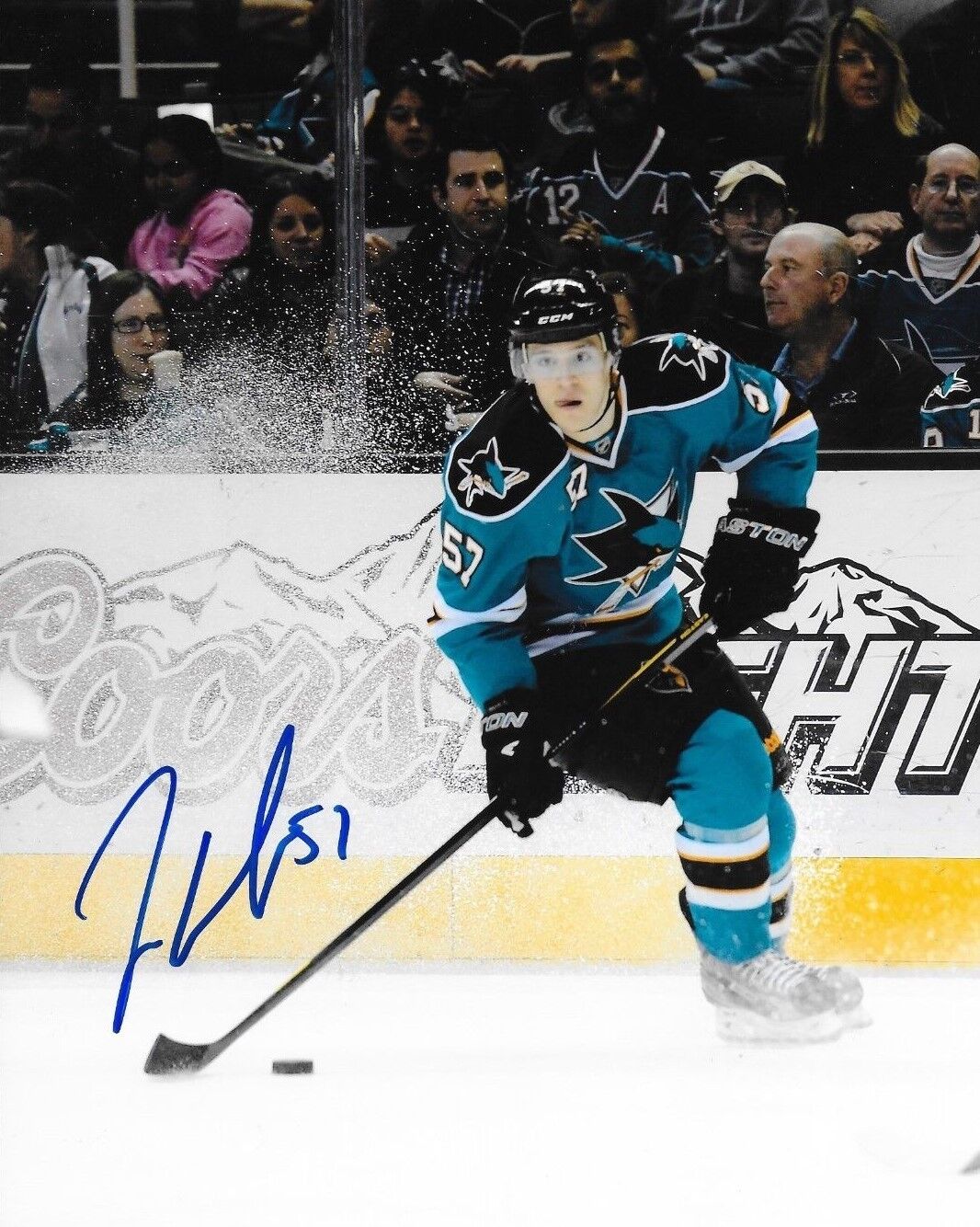 Tommy Wingels signed San Jose Sharks 8x10 Photo Poster painting autographed 2