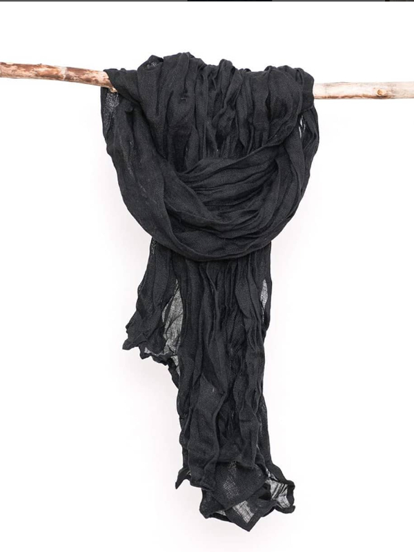 Vintage Linen Shawl Scarf Thin tjj Shicloths