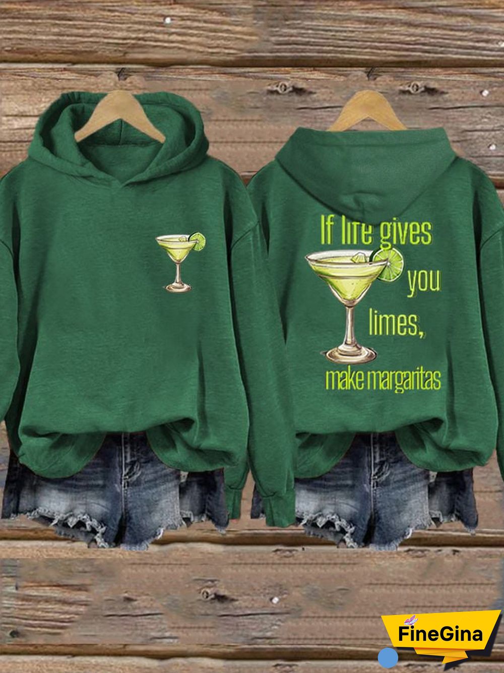 Women's If life gives you limes casual hoodie