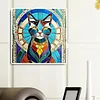 Diamond Painting -5D Full Round Drill Cute Fresco Style Cat