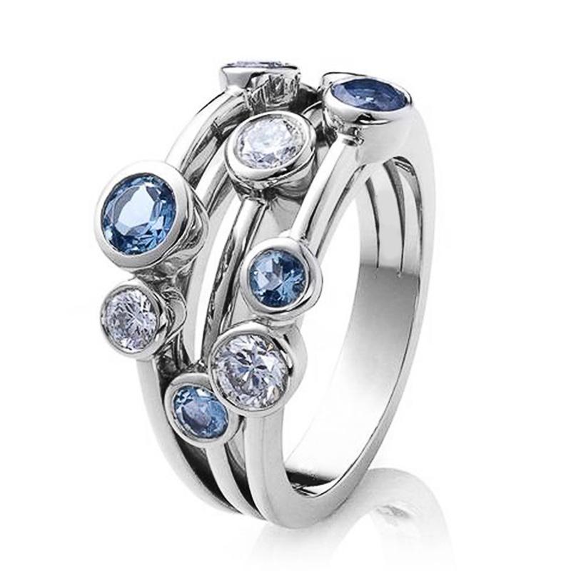 Simple 3 Row Design Women Finger Rings | Oxredo Shop Ramadan Sale