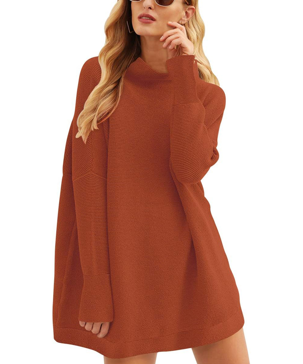 ✨Black Friday Limited time sale 🔥Women Oversized Casual Loose Turtleneck Sweaters Pullover