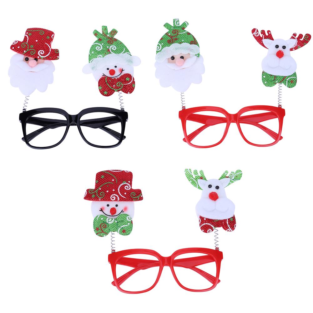 

Frame Santa Claus Snowman without Lens Performance Props Christmas Glasses, Black old man and snowman., 501 Original