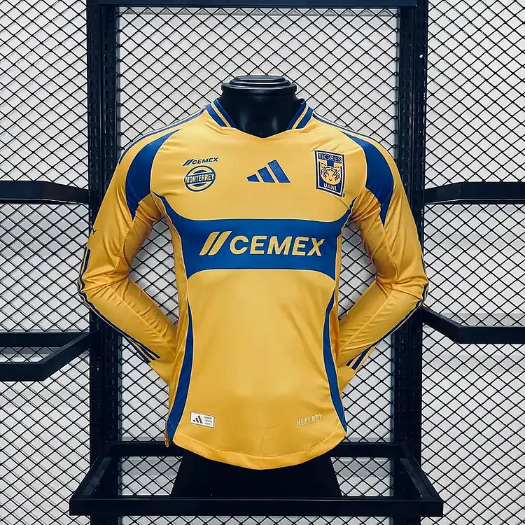 24-25 Player Edition Tigers Home Long Sleeve Football Jersey