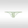 Men's Low Waist Sexy Ultra-Thin Ice Silk Transparent Bikini Soft Large Pouch Briefs