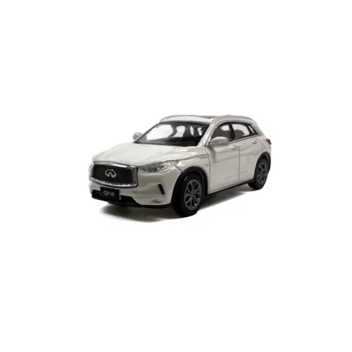 Dronehint 1:64Scale Paudi Infiniti QX50 2018 White Diecast Model Car Licensed Collect Gift Toy