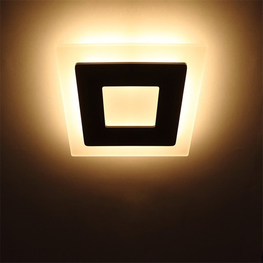 18w LED Ceiling Light Aluminum Acrylic Home Decor Ceiling Lamp Bedroom Living Room Hallway Lighting Light Fixture BL09x