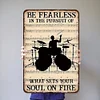 Drum Set - Vintage Metal Signs(12*16Inch) - Music