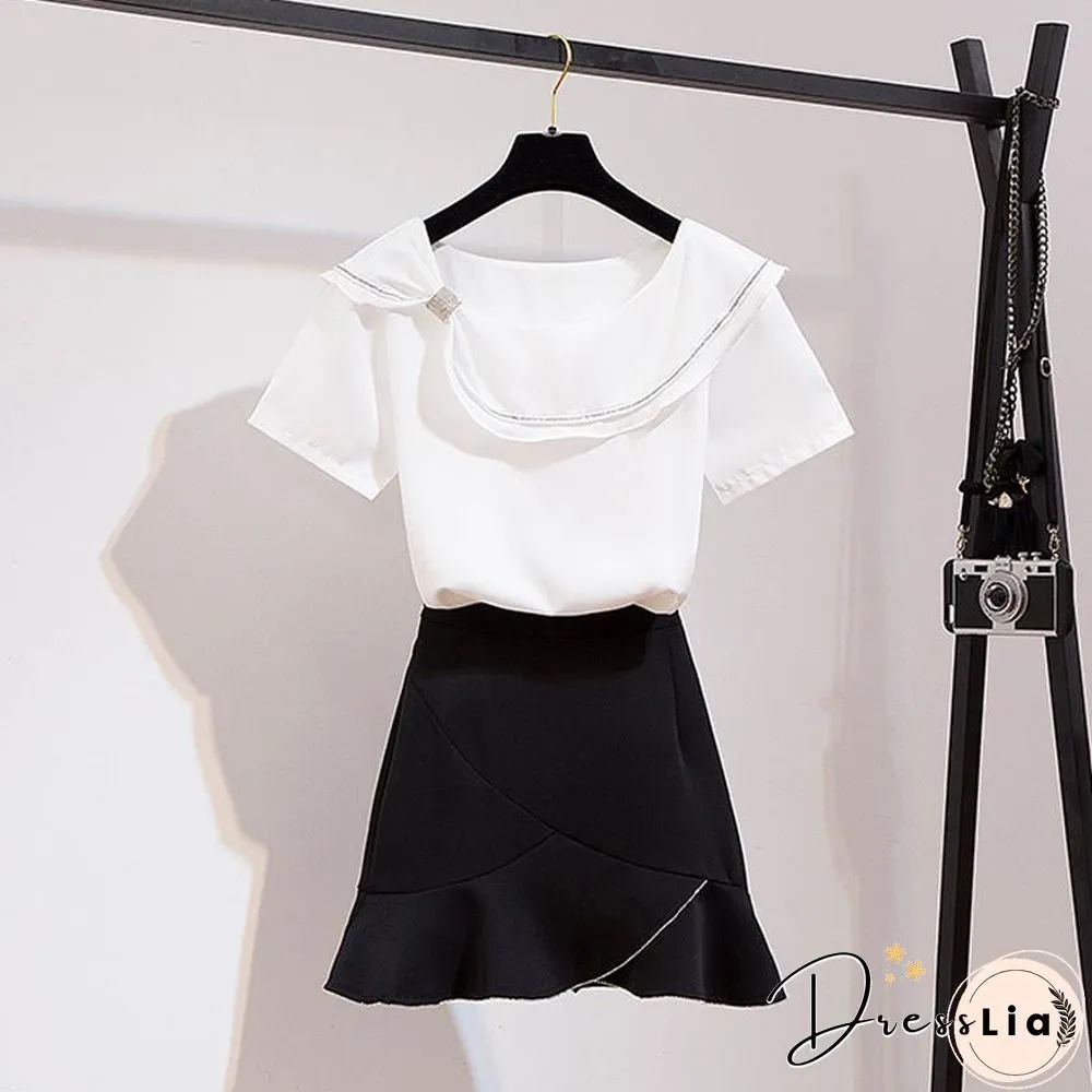 Elegant Chiffon Two-Piece Set P11347