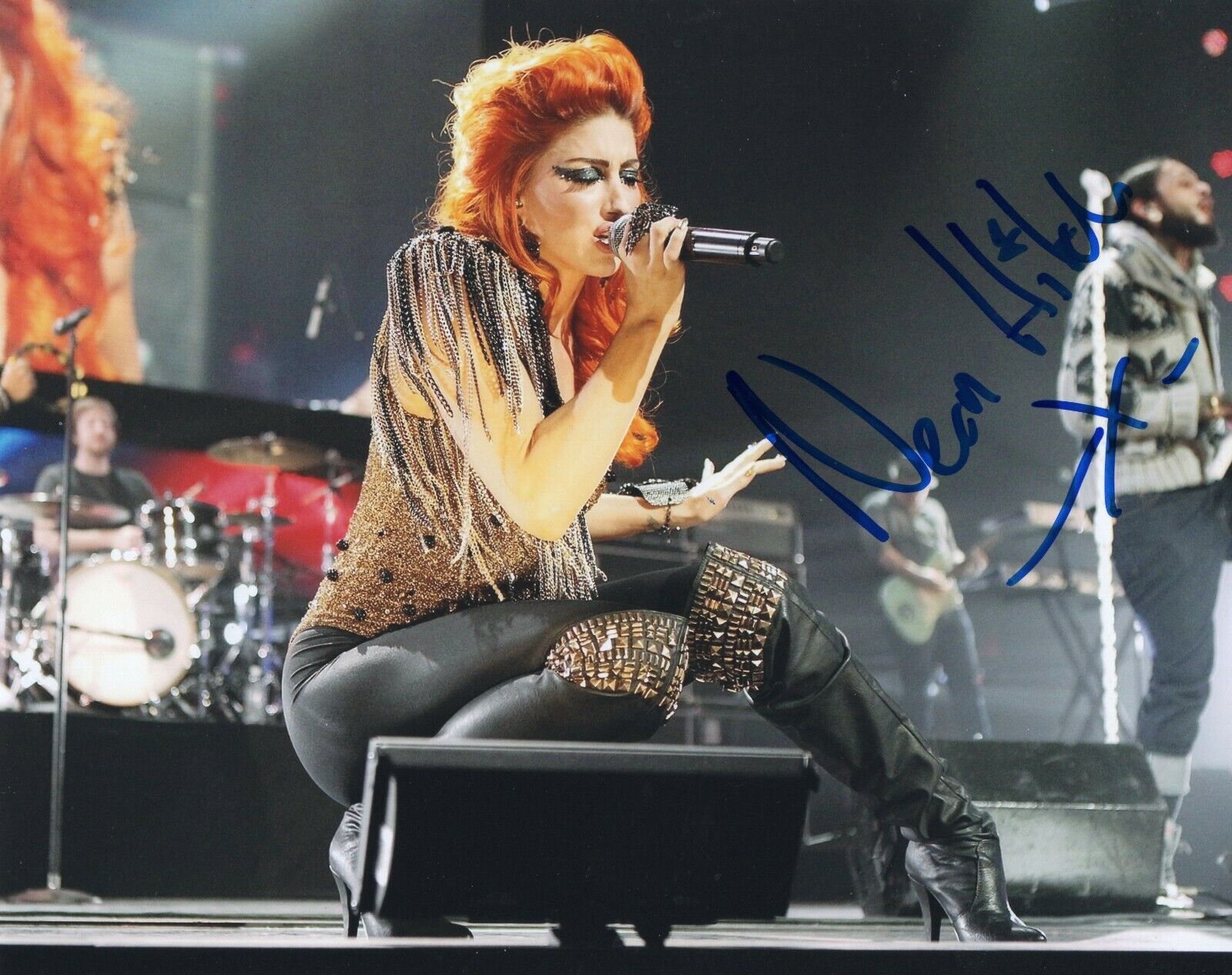 Neon Hitch Signed 8x10 Photo Poster painting w/COA Singer Beg Borrow and Steel Anarchy