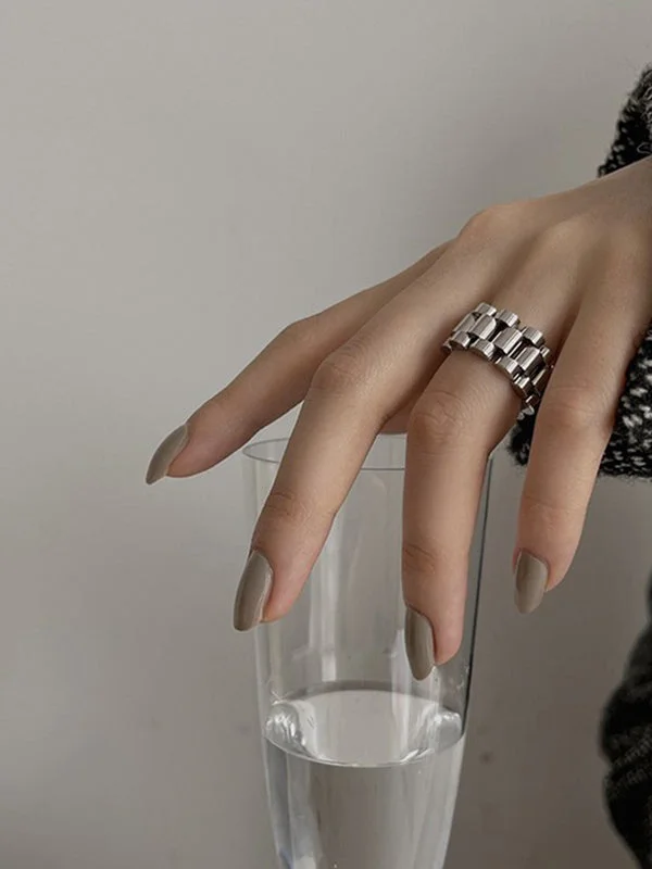Original Simple Cool Solid Color Ring