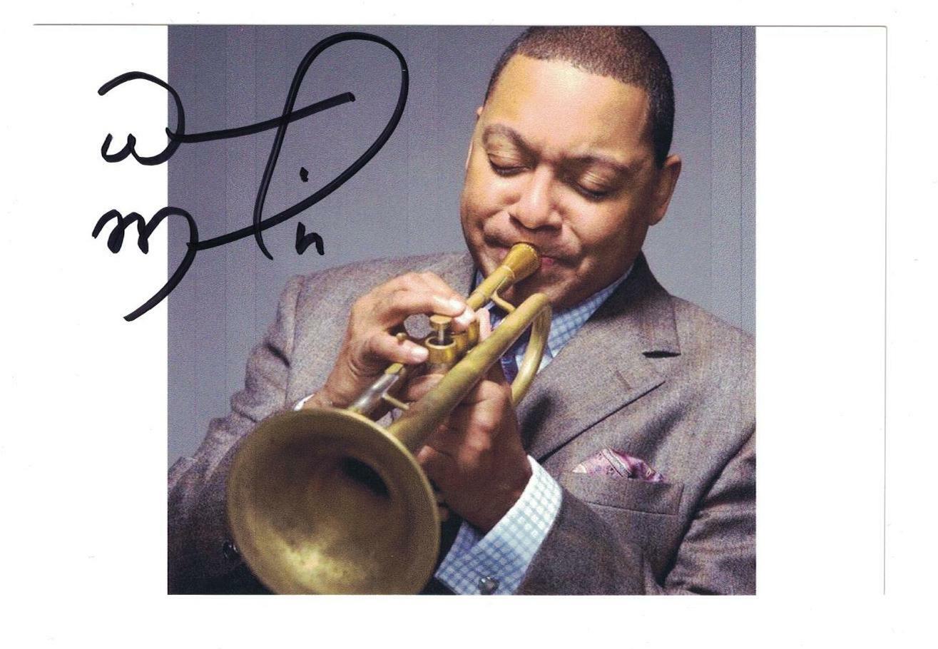 Wynton Marsalis Signed Autographed 4x6 Photo Poster painting Trumpet Jazz C