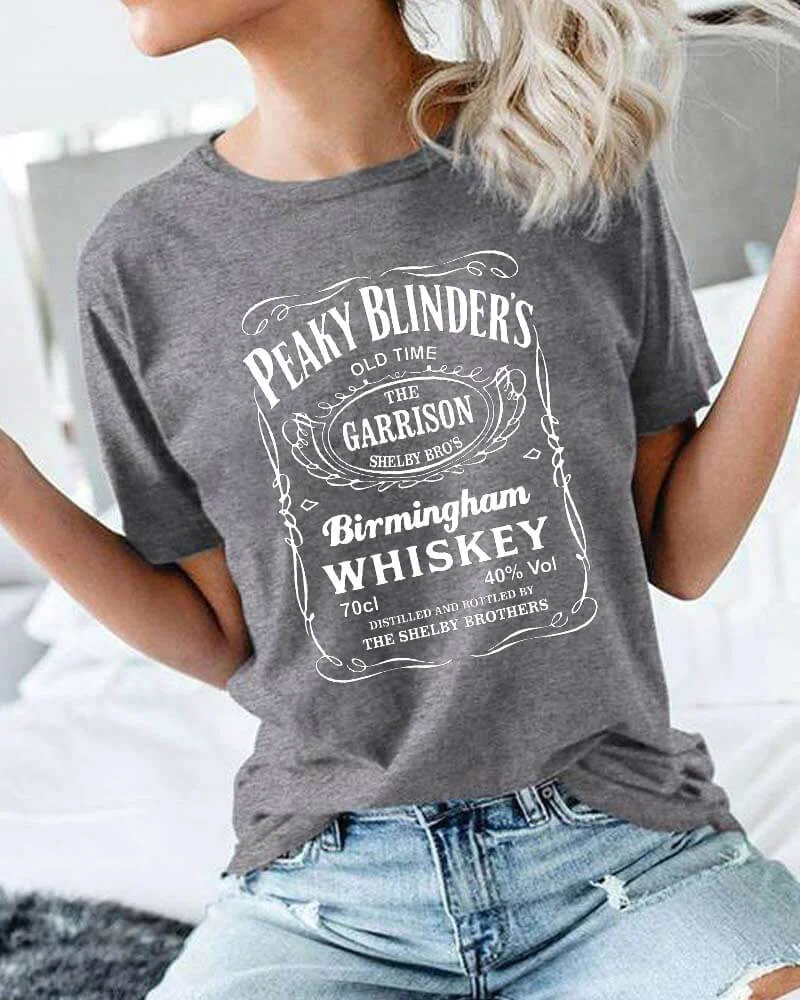 Peaky Blinders Birmingham Whiskey Shelby Brothers T-shirt