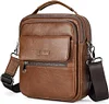 BAIGIO Umh&auml;ngetasche Herren Klein Leder Herrentasche Vintage Schultertasche Handtasche M&auml;nner Tasche Ledertasche M&auml;nnertasche Crossbody Bag f&uuml;r Arbeit Business T&auml;gliches Leben Reise