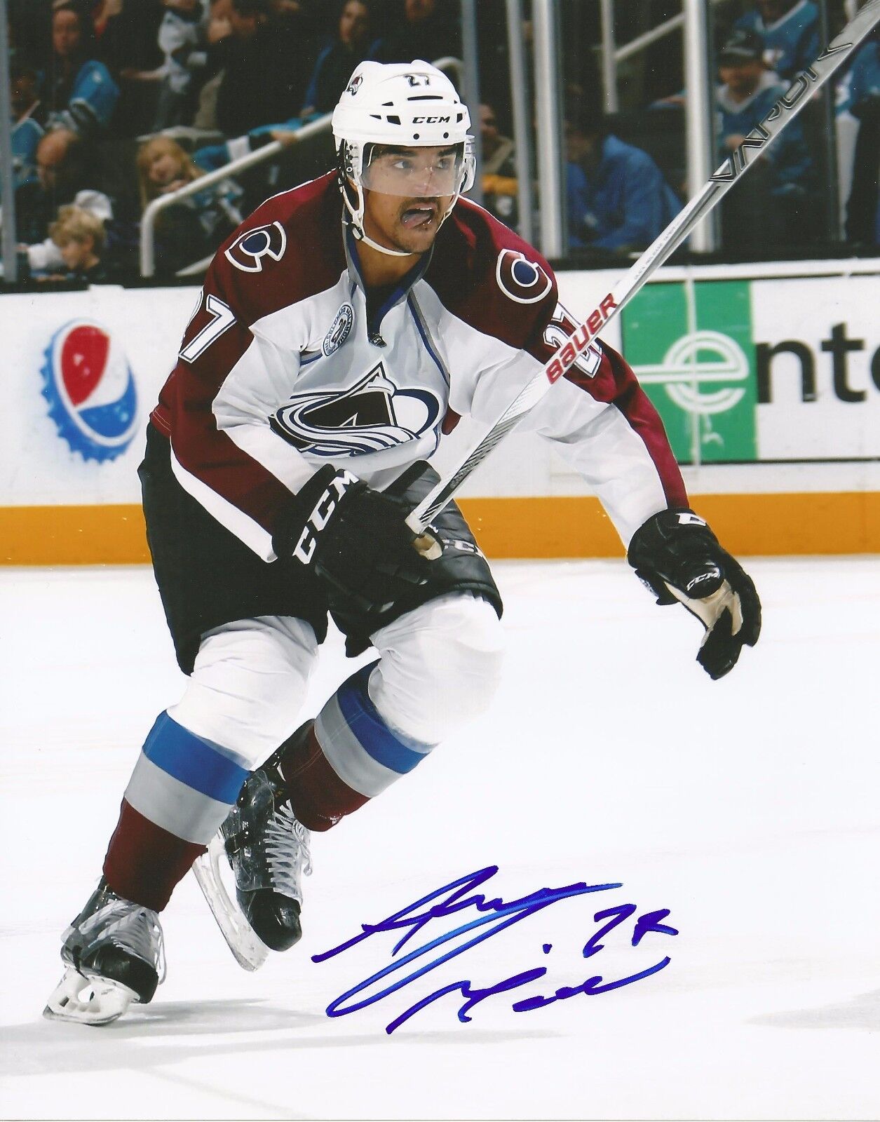 ANDREAS MARTINSEN SIGNED COLORADO AVALANCHE 8x10 Photo Poster painting #1 with COA