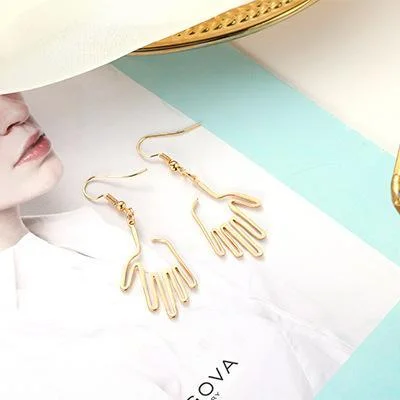 Hollow Face Earrings
