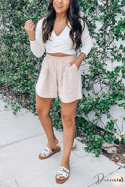 Solid Pockets Shorts