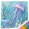Ocean Animals Stamped Needlework Cross Stitch Kit 14CT tapestrymarket