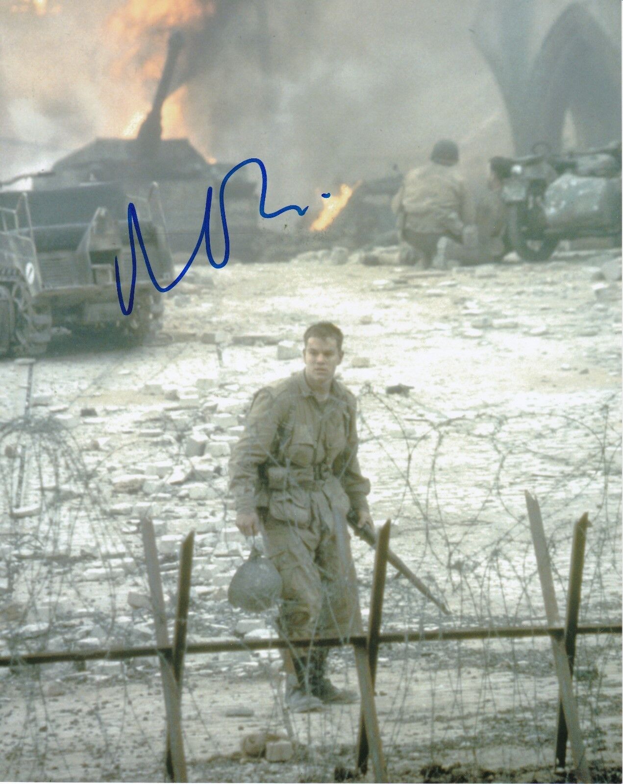 Matt Damon ‘Saving Private Ryan’ Autographed 8x10 Photo Poster painting with CoA